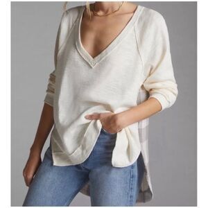Anthropologie Pilcro Slub Knit Top XS
